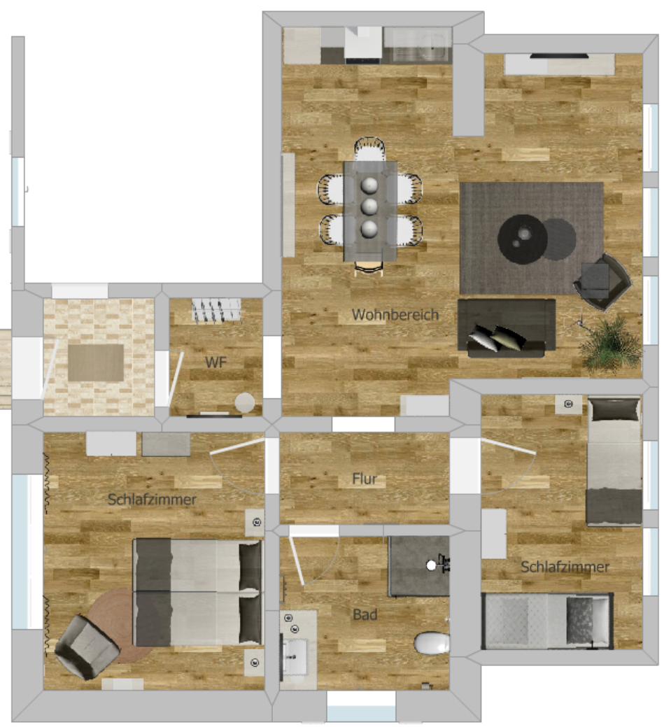 floor plan from fewo1