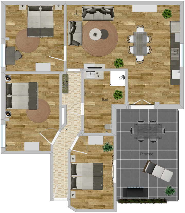 Grundriss Ferienwohnung 7
