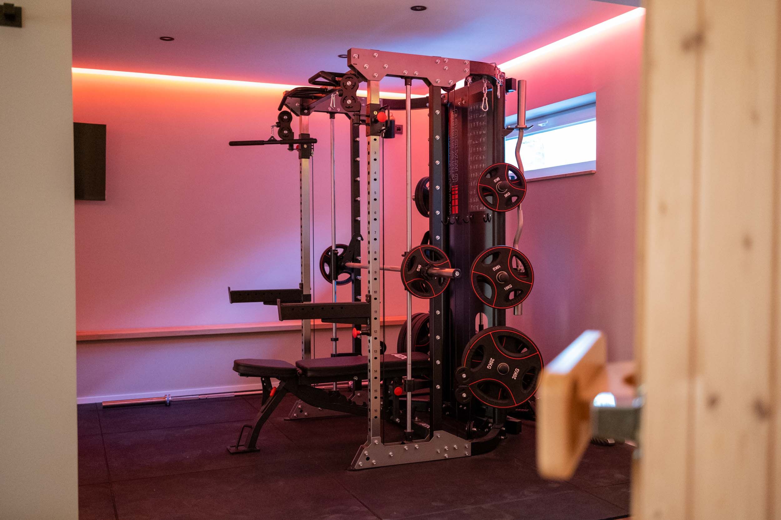 Fitnessraumgerät im Fitnessraum auf dem Ferienhof Eichenberg